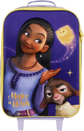 Футляр-візок Disney Wish Star-Soft 3D, фіолетовий, 17 x 33 x 52 см, ємність 26 л