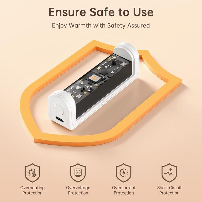 Jonwall Електричні грілки для рук, перезаряджаються, 2 шт., USB, 3 рівні нагріву, для кемпінгу, гольфу, подарунок для жінок та чоловіків (Рожевий)