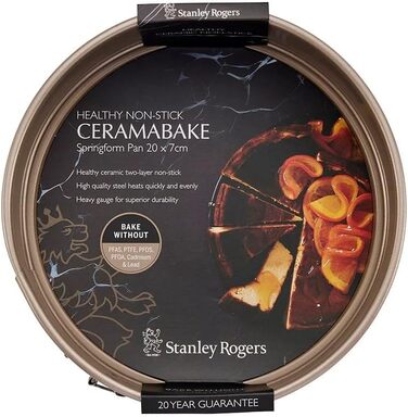 Форма для випічки Stanley Rogers Ceramabake з антипригарним покриттям Ceramica, 20x20x7 см - без PFAS, PTFE, PFOS, PFOA, кадмію та свинцю