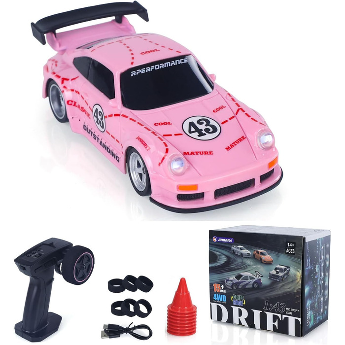 Радіокерований автомобіль Toucan RC Hobby RTR 4x4 1/43 - Повнорозмірний, швидкісний міні-автомобіль