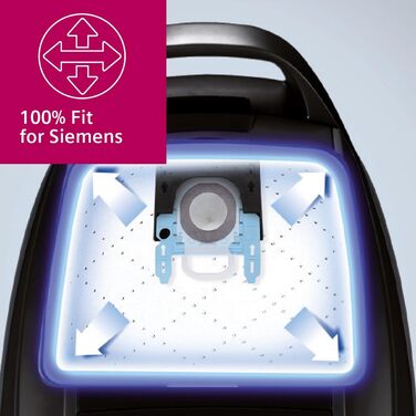 Пилсос Siemens Staubsauger Q5.0 extreme silencePower VSQ5X1230: для алергіків, з високою потужністю та гігієнічним фільтром