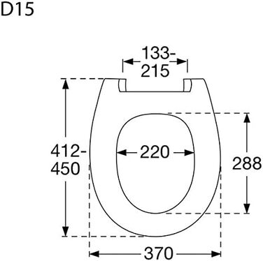 Сидіння для унітазу Pressalit 556000-D15999 Calmo