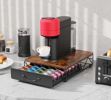 Організатор для капсул Nespresso Vertuo від HFHOME - на 40 великих або 60 маленьких капсул, з висувною шухлядою