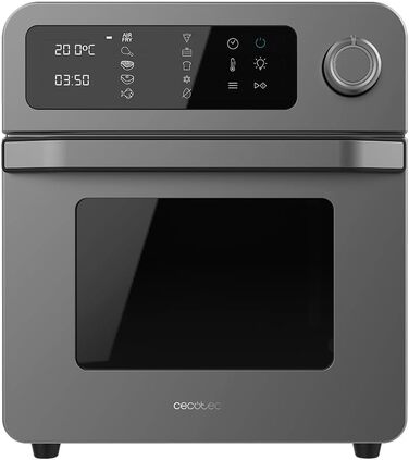 Мультиварка Cecotec Bake&Fry 1500 Touch: піч, фритюрниця, 15 л, 1700 Вт, сенсорний екран, нержавіюча сталь