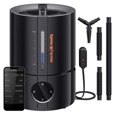 Зволожувач повітря Spider Farmer Neuer 5л для рослин, теплиці, кімнати з гігрометром та автовимкненням, чорний