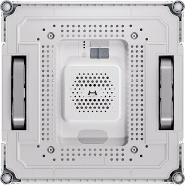 Робот для миття вікон Hutt з пультом дистанційного керування | 2-фазне розпилювальне система та 3800Pa потужність всмоктування | 80 мл бак, розпізнавання країв | Для скла, плитки, дзеркал (4 серветки для миття, страхувальний трос у комплекті) (A1)