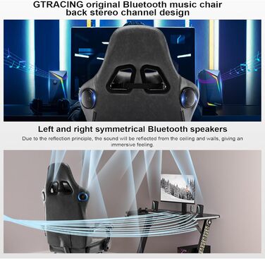 Ігровий крісло GTPLAYER з різдвяним мотивом, з підніжкою, широке сидіння, з подушкою для спини та синхронізованими підлокітниками для великих людей【Велюр】 (Коричневий)