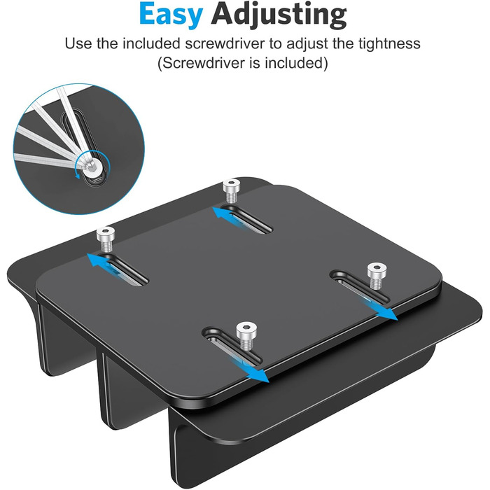 Підставка для ноутбука OMOTON: регульована, чорна, до 17.3 дюйма | MacBook Air/Pro