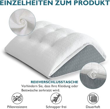 Подушка для підйому ніг TANYOO - подушка під коліна для спини, з memory foam, для відновлення після операцій