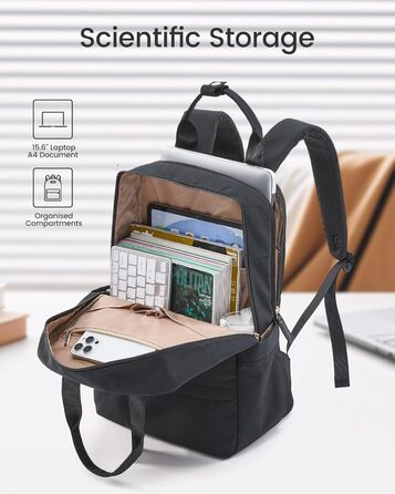 LOVEVOOK Рюкзак для жінок, 15.6 дюймів, рюкзак для школи, підлітки, дівчатка, елегантний, для подорожей, рюкзак для університету, робочий, водонепроникний, для роботи, подорожей, навчання, "LOVEVOOK"