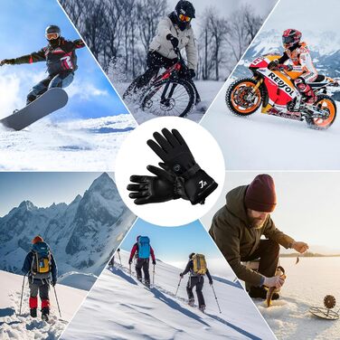 Гріючі рукавички для жінок 7JI, чорні