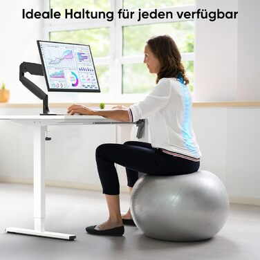 ONKRON Електричний регульований стіл-рама, чорний (Wdf221e-w), до 70 кг, 120-170 см