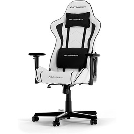 Ігрове крісло DXRacer FORMULA L PVC LEATHER (біле/Чорне)