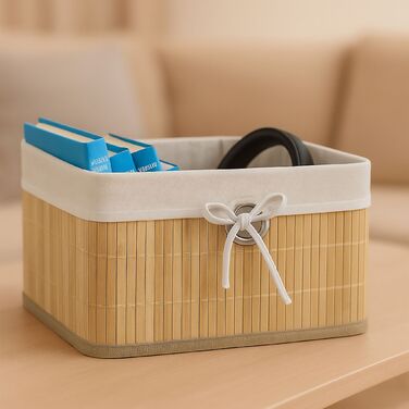 Набір кошиків для зберігання Relaxdays з бамбука