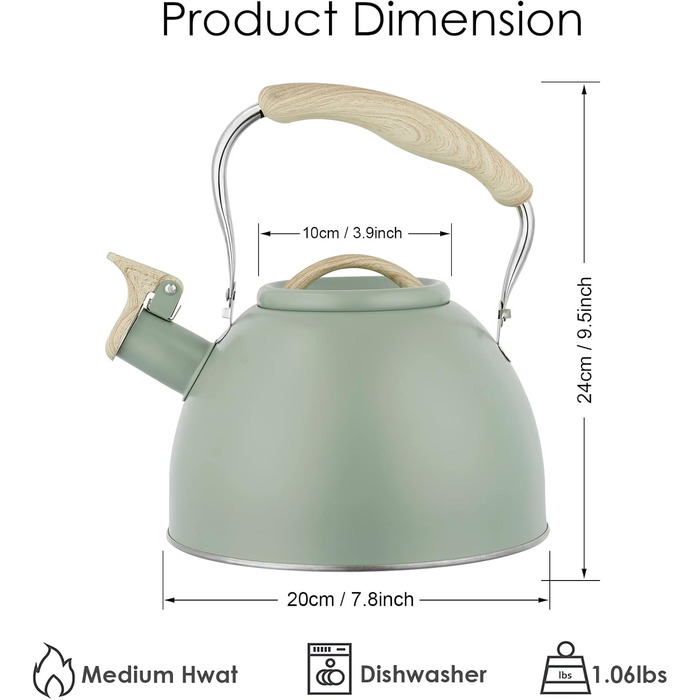 Півників чайник для індукційних плит, 3 л, нержавіюча сталь, чайник-свисток з нержавіючої сталі, для газових, індукційних та електричних плит