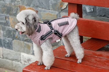 Пальто для собак Lairle, зимова куртка для собак, пальто для собак, пальто для цуценят, куртка, жилет, одяг для маленьких собак, пальто для маленьких і середніх собак, М рожевого кольору