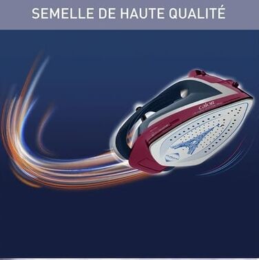 Праска з парою Calor Ultragliss Anti-Calc Plus FV6834C0, 2800 Вт, блакитний та фіолетовий