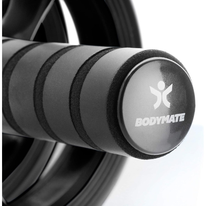 Ролик для живота BODYMATE 28x16 см чорний