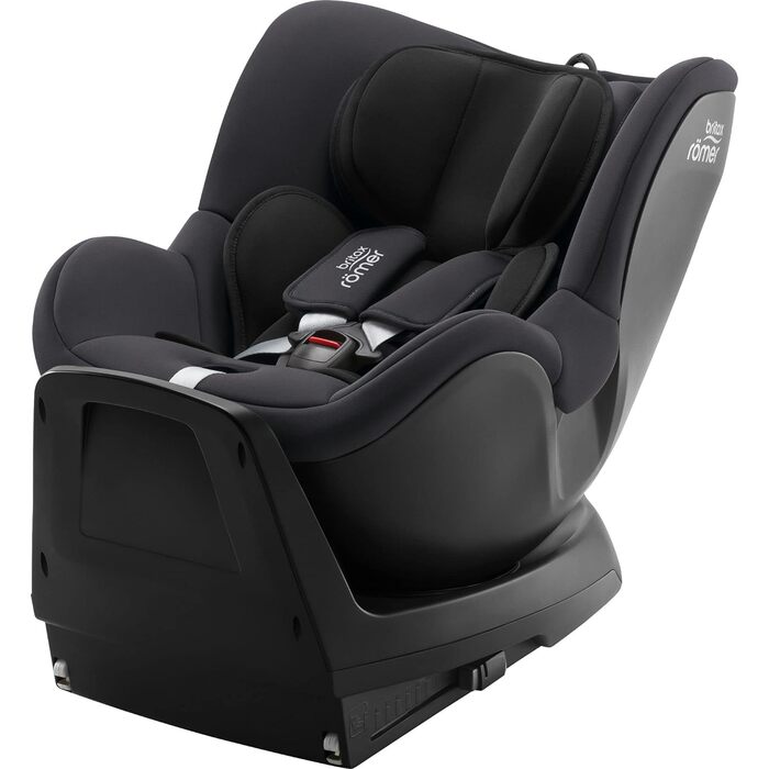 Автокрісло BRITAX RMER DUALFIX PLUS, включаючи вкладиш для новонароджених та ISOFIX, для дітей від 40 до 105 см (i-Size), народження - 4 роки, Midnight Grey