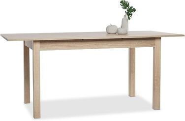 Столовий стіл Esszimmertisch Crawley III Sonoma-Eiche: кутовий, 140 см, дуб/Сонома