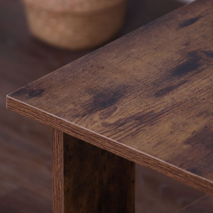 Зручний журнальний столик Relaxdays з нижньою полицею