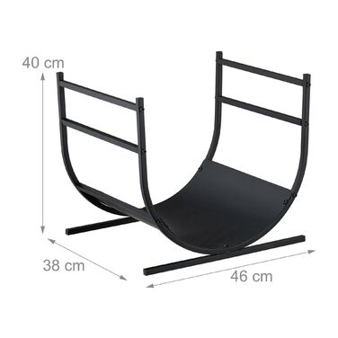 Сучасна полиця для дров Relaxdays U-подібної форми