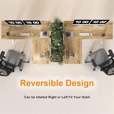 Електричний кутовий стіл BEXEVUE з регулюванням висоти 160x140 см, 3 режими пам'яті, антиколізійна технологія, ліворуч/праворуч, ергономічний комп'ютерний стіл, матеріал: акорн