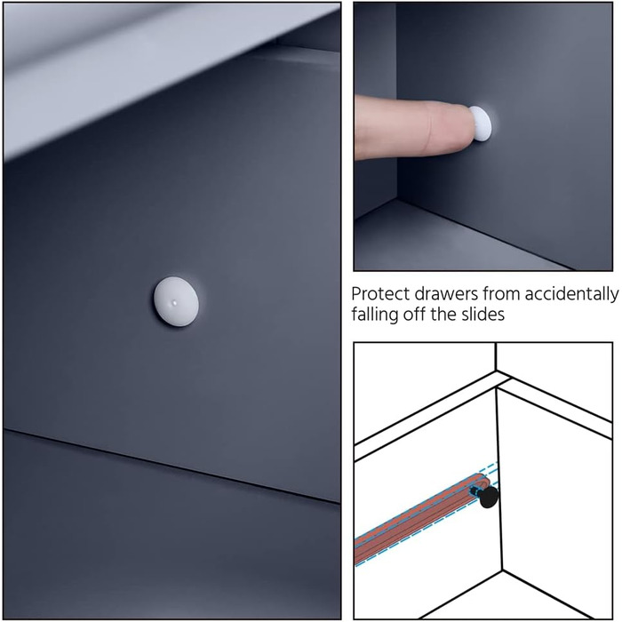 Шафка у ванну кімнату Yaheetech з 3 висувними ящиками та 1 дверцятами, сіра, 55,5 x 29,5 x 86,5 см