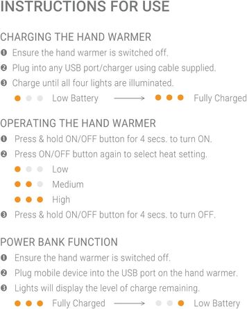 Грілки для рук LifeSystems Twin-Pack з Power Bank (2x5000mAh), USB/USB-C, 3 режими нагріву, до 9 годин