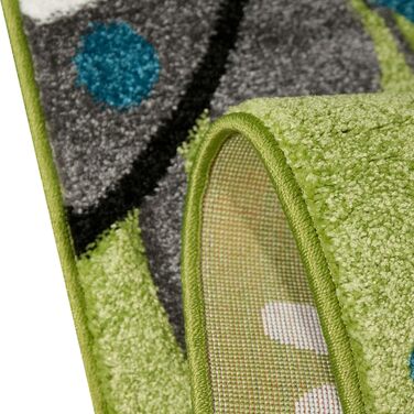 Барвистий килимок-метелик для дитячої кімнати u2012 підходить для алергіків u2012 (160 х 230 см, зелений)