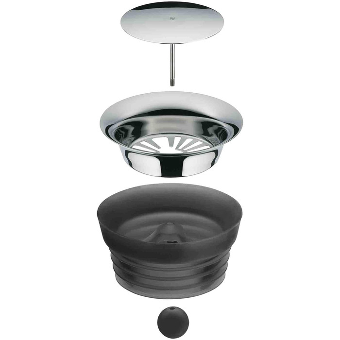 Скляна карафа для води WMF Basic, 1 літр з кришкою, Silikondeckel, CloseUp-Verschluss