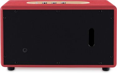 Ретро Bluetooth колонка Bennett & Ross BB-860RD Blackmore у шкіряній обробці, 2x30 Вт, USB MP3-плеєр, AUX, червона