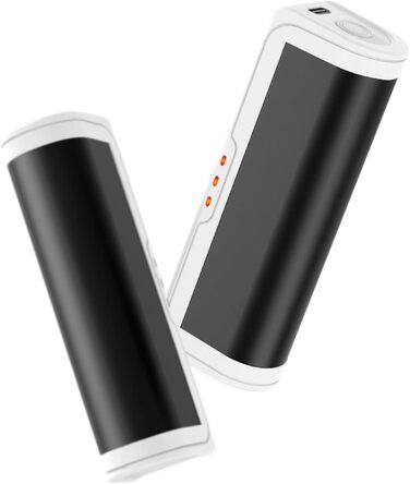 Електричні грілки для рук 2 шт. - USB, багаторазові, 3 режими нагріву, для дітей та жінок (чорний+білий)