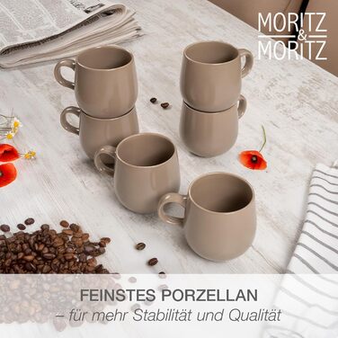 Набір посуду Moritz & Moritz ALHAMBRA на 12 осіб (36 предметів) з високоякісного порцеляну - сучасний сервіз, тарілки, десертні тарілки, піали