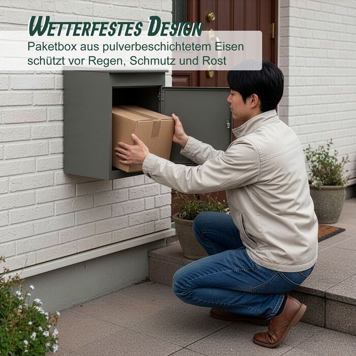 Коробка для зберігання Relaxdays, підходить для монтажу на підлозі та стіні