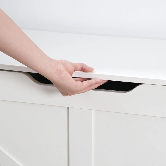 HOOBRO Лавка-сховище з ящиком, дитяча іграшкова скриня, біла, 100 см