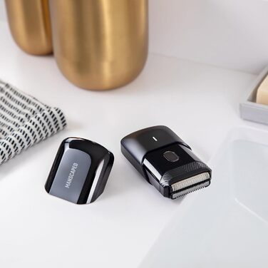 Туристична бритва, легка електрична бритва на акумуляторі із зарядним кабелем USB-C для подорожей, тример для довгого волосся та головка бритви з фольги в одному