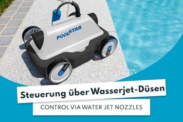 Steinbach Poolrunner S63 – бездротовий пилосос для басейнів, до 25 м², до 60 хв роботи, підходить для солоної води, для дна басейну
