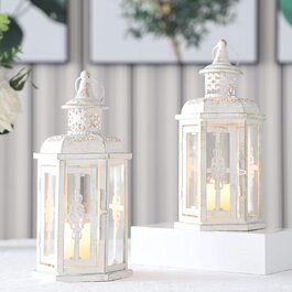 Скляні підвісні ліхтарі для свічок JHY, вінтажні ліхтарики з порожнистою різьбою висотою 25 см, декоративні свічники для аутдо