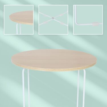 Relaxdays Додатковий столик у скандинавському стилі