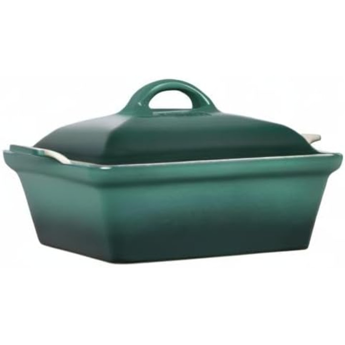 Каструля Le Creuset Heritage з кришкою, квадратна, 22.9 см, біла (Артишок)