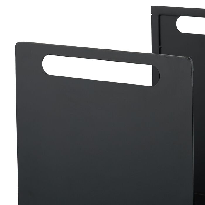 Стильна металева полиця для дров Relaxdays