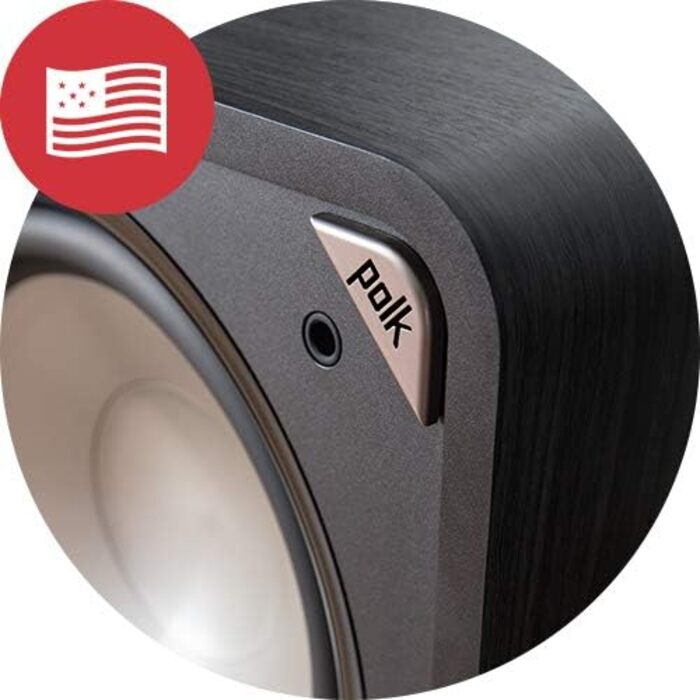 Активний сабвуфер Polk Audio HTS 12, баси 12 дюймів, 400 Вт, домашній кінотеатр і музика, чорний