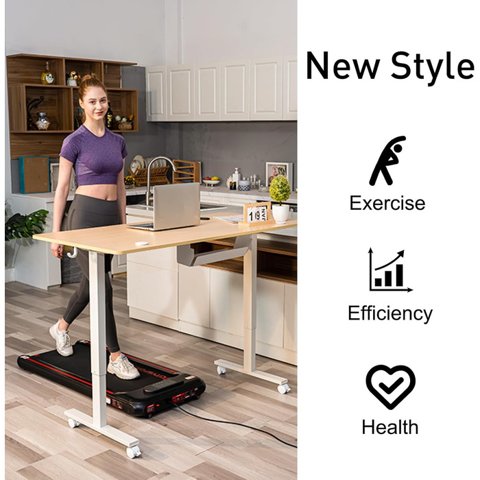 Регульований стіл 140x70 см з USB-портами, електричний, з пам'яттю та функцією відскоку, дерев'яний колір