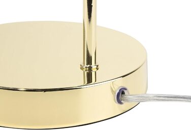 Стійла лампа Beliani Savena в індустріальному стилі з абажуром у вигляді лампочки, золота