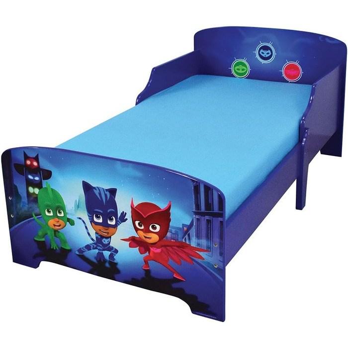 Дитяче ліжко Fun House 712868, Pyjamahelden, 140x70 см, з ламелями, блакитне