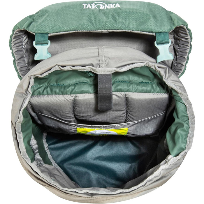 Рюкзак дитячий Tatonka Mani 20L - Рюкзак для дівчаток і хлопчиків від 10 років - Включає подушку сидіння і зі світловідбивачами для хорошої видимості - Виготовлений з перероблених матеріалів - Об'єм 20 літрів (Sage Green)