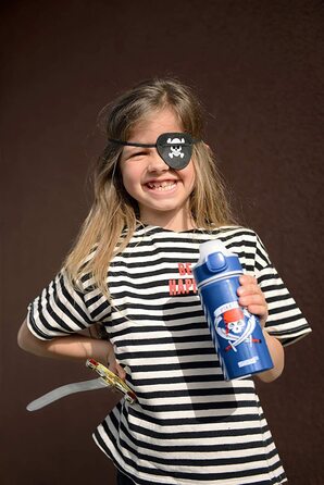Дитяча пляшка для пиття SIGG Miracle (0,4 л), міцна Дитяча пляшка з герметичною кришкою, пляшка для пиття, якою можна користуватися однією рукою за допомогою соломинки (Pirates)