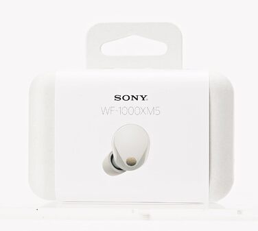 Бездротові навушники-вкладиші Sony WF-1000XM5, акумулятор 24 години, IPX4, iOS та Android, сріблястий