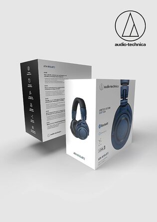 Бездротові навушники Audio-Technica M50xBT2DS темно-сині Bluetooth